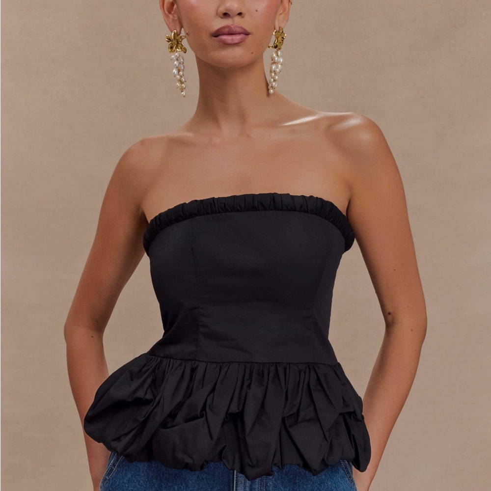 Cora Ruched Strapless Top